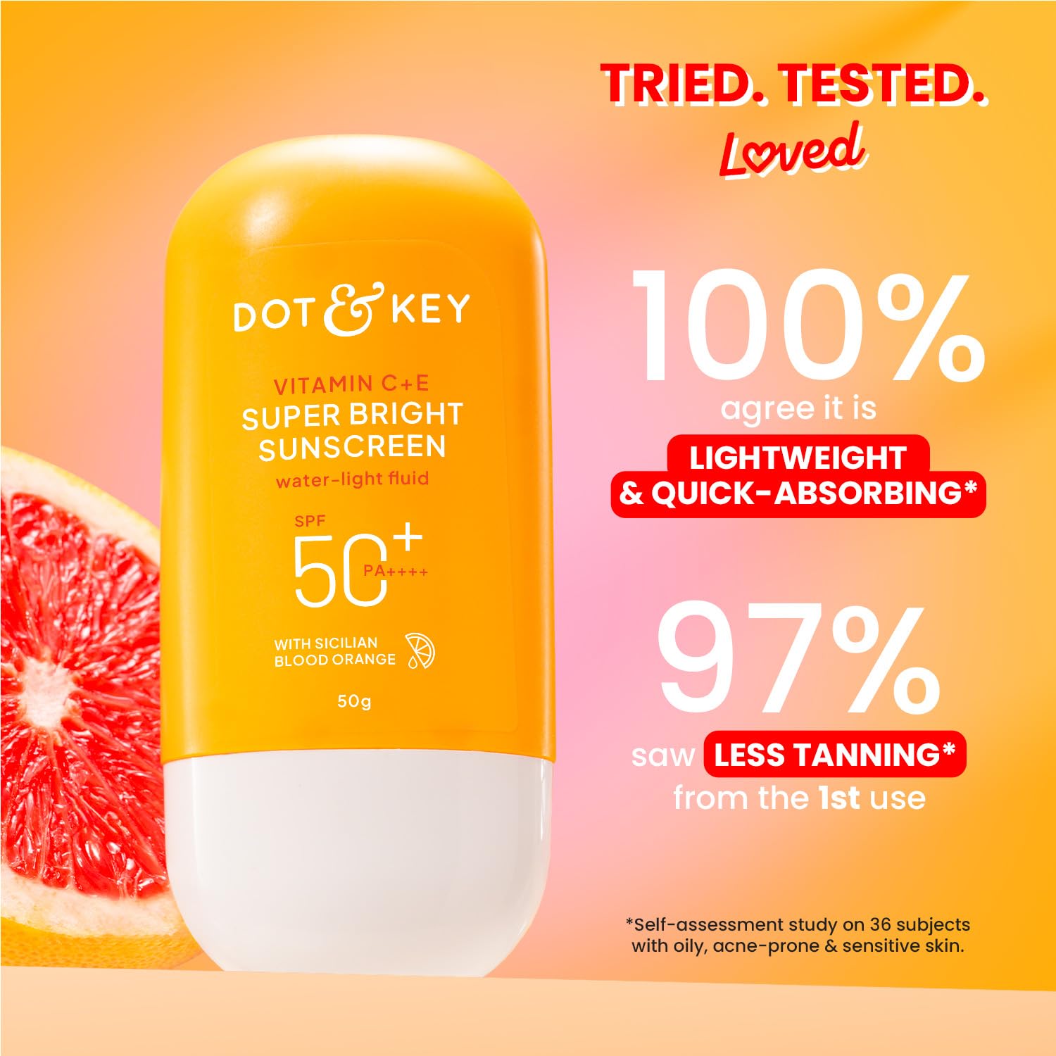 Dot & Key Vitamin C + E Sunscreen, SPF 50+ PA++++ 50g - Image 2