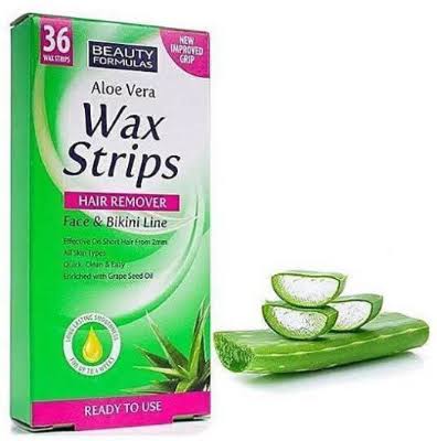 Aloe Vera Wax Strips Hair Remover for Face & Bikini Line - Image 2