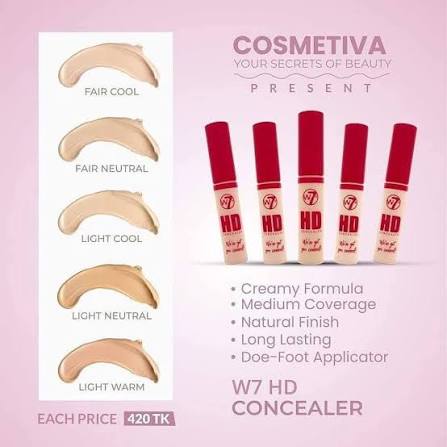 W7 HD Concealer - 14ml - Image 2