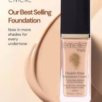Emelie Paris Foundation Double Wear & Maximum Cover Foundation