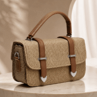 Classic Textured Satchel Handbag