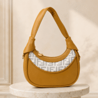 Mustard Crescent Shoulder Bag